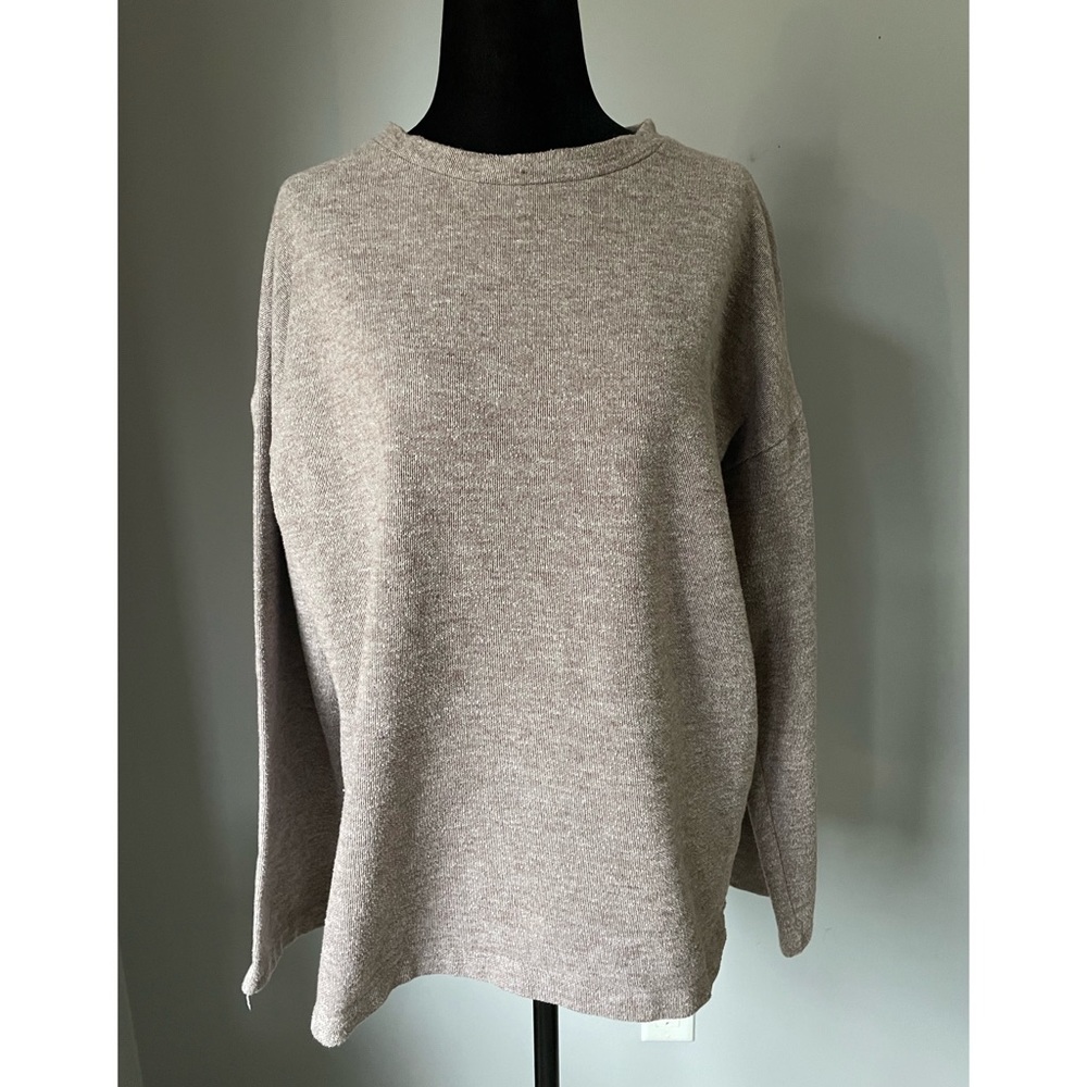 Zara Brown Knit Long Sleeve (S)